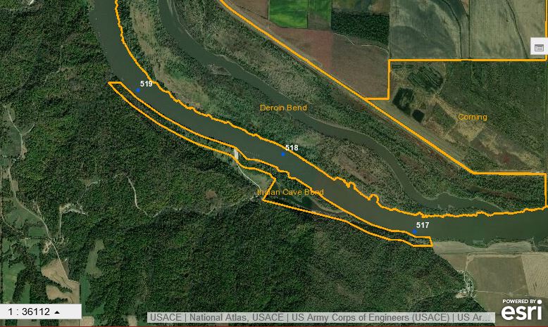 Image capture of Indian Cave Bend